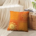 thumbnail image 4 of LALILO Throw Pillow Covers Ethnic Exotic Ornamental Orange Indian Cushion Cover 18" x 18", 2 Pack, 4 of 6