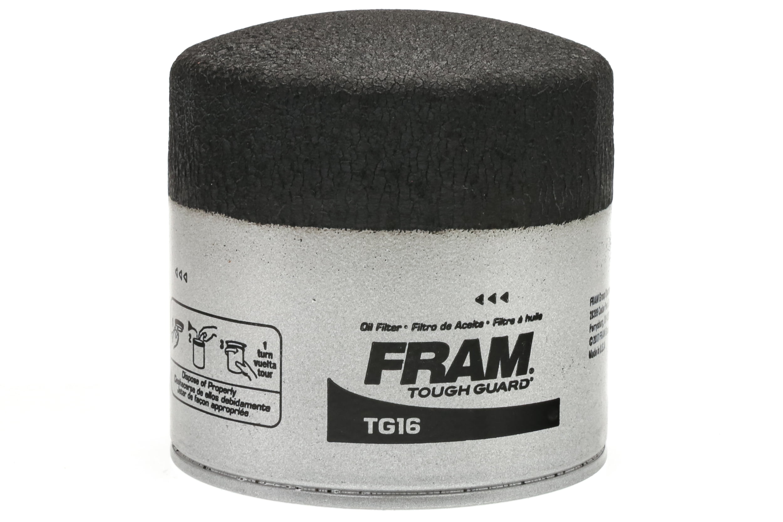 FRAM Tough Guard Oil Filter, TG16, 15K Miles, Replacement Filter for Selected Vehicles