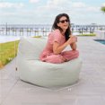 thumbnail image 3 of Big Joe Luft Outdoor Patio Chair, Lightweight Bean Filling, Outdoor Performance Linen, Sunday Gray, 3 of 8