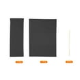 thumbnail image 3 of Uxcell Director Chair Accessories Set Artist Chair Canvas Replacement Kit, Black, 3 of 6