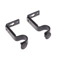 thumbnail image 1 of 2pcs 18-22mm Adjustable Curtain Holder Curtain Drapery Rod Bracket (Black), 1 of 6