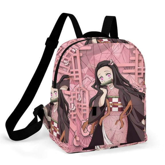 Kamado Nezuko Women Backpack Casual Stylish Shoulder Bag Large Capacity Daypack Rucksack