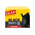 thumbnail image 2 of Glad Black Garbage Bags - Regular 74 Litres, 100 Trash Bags, 2 of 5