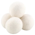 thumbnail image 4 of Domqga Laundry Dryer Balls, Laundry Wool Balls,6Pcs 6cm Natural Wool Dryer Balls Water Absorption Eliminates Static Laundry Drying Replacement, 4 of 8