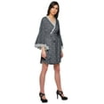 thumbnail image 3 of Moomaya Printed Short Bride Getting Ready&nbsp;Dress&nbsp;Bell Sleeves&nbsp;Bathrobe&nbsp;Women Wrap, 3 of 6
