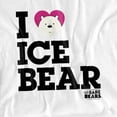 thumbnail image 2 of We Bare Bears - Heart Ice Bear - Short Sleeve Shirt - Small, 2 of 7