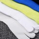 thumbnail image 2 of Calcetines deportivos de algodón de corte bajo para hombre, para correr, de 5 dedos, invisibles, de malla transpirable (blancos), 2 of 7