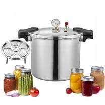 TSTQH Pressure Canner Cooker Built-in Luxury Digital Pressure Gauge, 25 qt