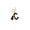 C, variant on Letter Keychain,26 Letters A-Z Decorative Letter Keychain,Name Keychain for Women Girls Men Teenager Gift
