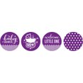 thumbnail image 2 of Darling Souvenir Candy 190 Pcs Baby Shower Theme Stickers DIY Chocolate Labels-Purple, 2 of 2