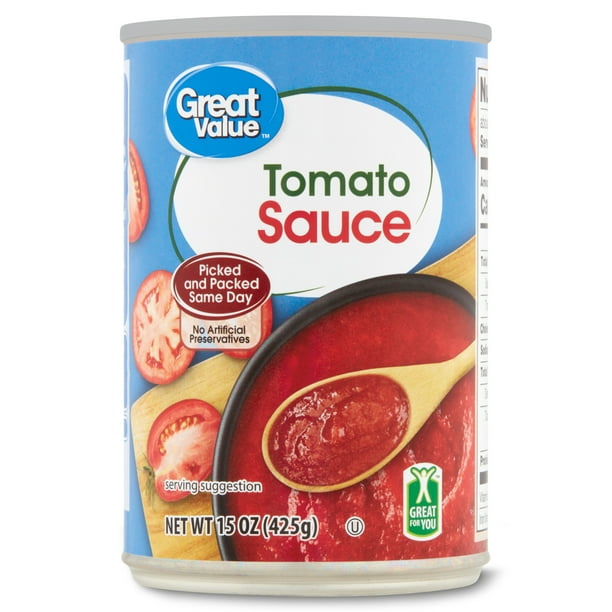 Great Value Tomato Sauce, 15 oz