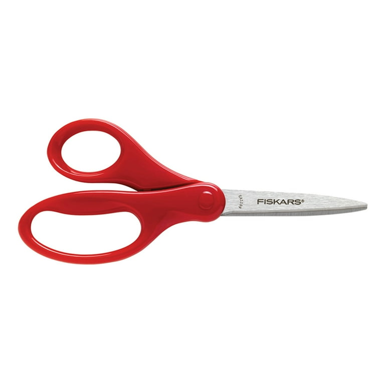 School Smart Loop Scissors, 8 in, Yellow