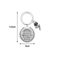 thumbnail image 2 of Colleagues Coworker Teacher Key Chains Thank You Keychain Never Underestimate the Difference You Made Keyring Jewelry Gift, 2 of 5