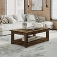 thumbnail image 2 of Reclamation 50" Rustic Reclaimed Solid Wood Coffee Table with Storage Shelf, 2 of 8