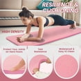 thumbnail image 6 of Fitvids 1/2-Inch Thick High Density Exercise Yoga Mat with Carrying Strap, Pale Pink, 6 of 6