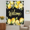 thumbnail image 2 of Yellow Lemons Sheer Curtains 63 Inches Long, Summer Fruits Leaves Botanical Black Light Filering Curtains, Breathable Simi Curtain Privacy Drapes for Living Room Bedroom Lightweight Window Treatment, 2 of 9