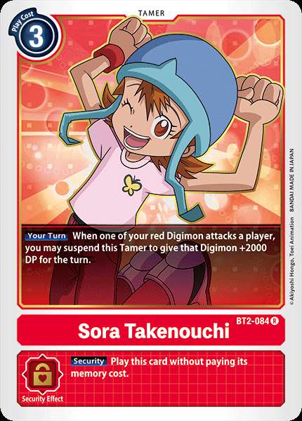 Digimon 2020 V.1 Rare Sora Takenouchi BT2-084
