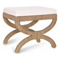 thumbnail image 1 of Pemberly Row Contemporary Accent Natural Finish Rattan Stool, 1 of 6
