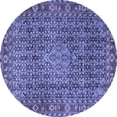 thumbnail image 1 of Ahgly Company Indoor Round Persian Blue Traditional Area Rugs, 7' Round, 1 of 4