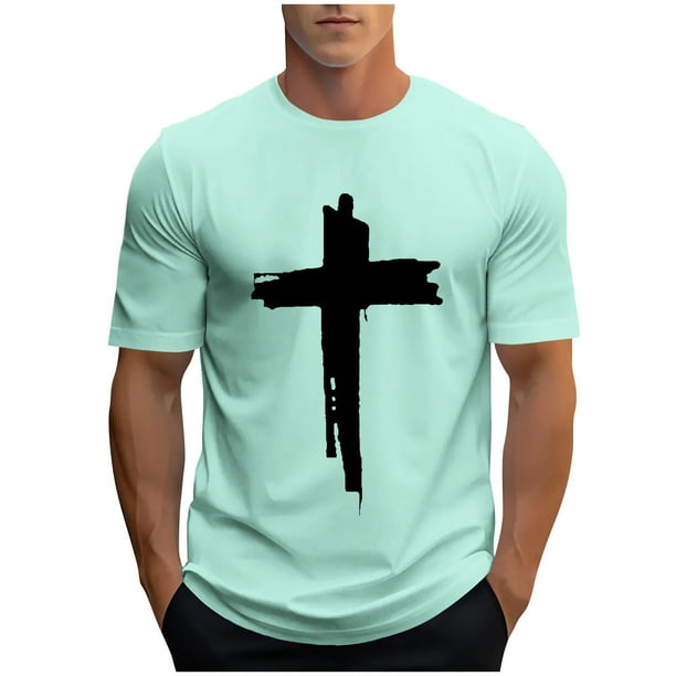 Camisetas de Manga Larga para Hombres Nueva Moda Casual Impresión Deportiva Camiseta, Top de Cuello Redondo de Poliéster de Algodón para el Uso Diario