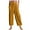 Yellow, variant on SwiftWear Women Casual Pant Loose Comfy Drawstring Wide Leg Crop Trousers with Pockets S