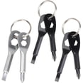 thumbnail image 1 of 3pcs Keychain Screwdriver Tools,Mini Multi-Function Pocket Tool,4 in 1 Flat and Cross Head(Black,Silver), 1 of 5