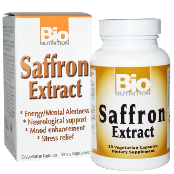 Bio Nutrition Saffron Extract, 50 Vegetarian Capsules
