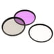 thumbnail image 5 of Kit de filtros 3 en 1 de 72 mm 46 mm UV CPL FLD + bolsa de transporte para cámaras digitales y 72mm Sunnimix Filtros de lente de cámara 55 mm, 5 of 8