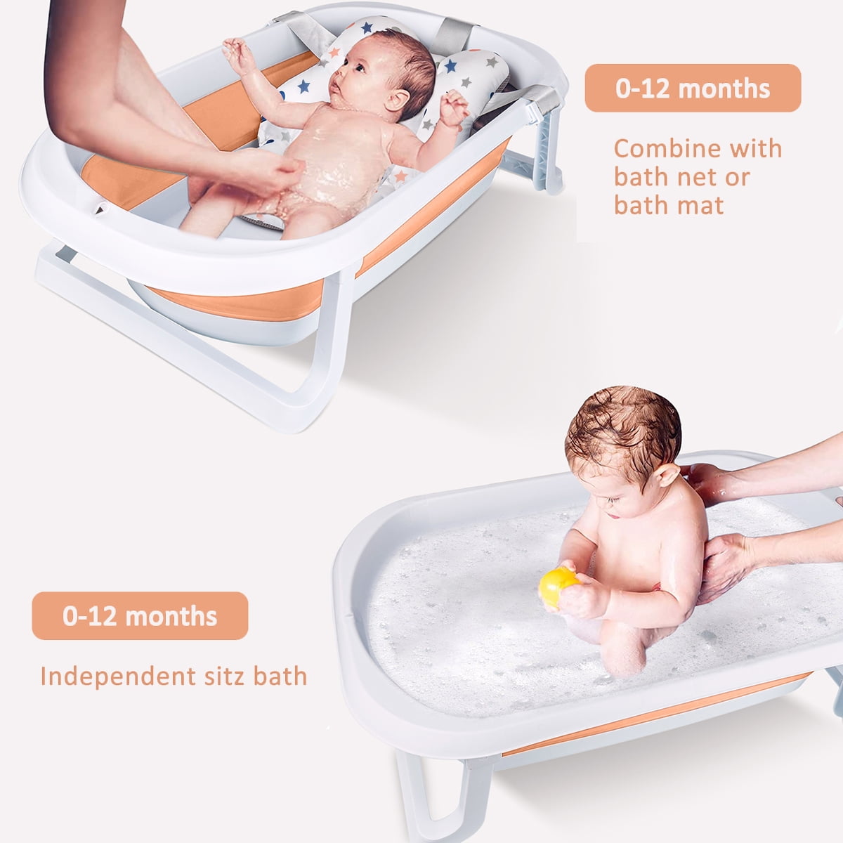 Newborn baby hotsell folding bathtub