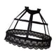 thumbnail image 3 of Estilo Vintage mujer 2 aros Pannier enagua ahueca hacia fuera Birdcage Ruffles Underskirt para Cosplay Lolita niñas vestido de novia Accesorios negro Hugo Enagua de alforja para mujer, 3 of 9