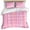 Pink Yellow, variant on 3 Piece Pink Orange Blue Stripe Duvet Cover Set Queen Size,Microfiber Comforter/Quilt Cover with Corner Ties and 2 Pillowcases,Modern Abstract Art Striped Farmhouse Soft Bedding with Zipper Closure