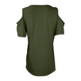 thumbnail image 6 of Shirts For Women Sevevn Women's Short Sleeve Casual Summer Off Shoulder Tops Loose Blouse T-Shirt, 6 of 6