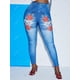thumbnail image 2 of MÁS TAMAÑO PLUS 3D Patrón de rosa impreso MEJORES Rosegal Leggings de talla grande, 2 of 5