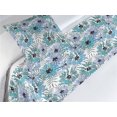thumbnail image 3 of Nature Theme Bed Runner Set, Watercolor Style Floral Drawings With Leaves Nature Concept Print, Decorative Bedding Scarf & a Pillow Sham for Hotels Homes, Twin, Cadet Blue and Lilac, by Ambesonne, 3 of 3