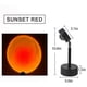 thumbnail image 2 of 180 Rotation 5w Projection Sunset Lamp (sunset Red), 2 of 5