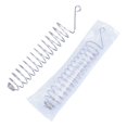 thumbnail image 2 of Cesta de comida para pájaros y loros, dispensador de frutas colgante de acero inoxidable, soporte para verduras, jaula para pájaros, accesorios de alimentación para periquitos, cono (2, 2 of 5