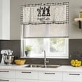thumbnail image 4 of 2 Pack Valances for Window, Black Grey Easter Short Curtains for Kitchen Bedroom Living Room, Polka Dot Bunny Spring Vintage Plaid Checkered Small Window Treatment Valance Drapes 42 x 12 Inch, 4 of 8