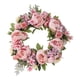 thumbnail image 2 of Corona artificial de flores de peonía, guirnalda floral de imitación, guirnalda de primavera para puerta de entrada. Peonía E, 2 of 6