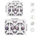 thumbnail image 3 of Purple Butterflies Dish Drying Mat Dish Drainer Rack Mats Water Absorbent Non-Slip Easy Clean Heat Resistant for Kitchen Counter, 3 of 8