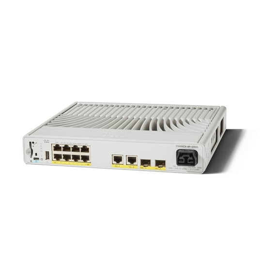 Cisco Catalyst 9200CX - Network Advantage - switch - compact - L3 - managed - 8 x 10/100/1000 (PoE )   2 x 1000Base-T   2 x 10 Gigabit SFP  (uplink) - rack-mountable - PoE  (240 W)