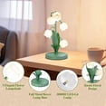 thumbnail image 5 of Vintage Flower Table Lamp for Home, 5 Lily of the Valley Bedside Lamps 3 Color Modes Nightstand Lamp for Bedroom US Plug, 5 of 8