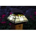 thumbnail image 2 of 5x5/4x4/3.5x3.5 Stained Glass Wellington Solar Post Cap - 2 Pack, 2 of 8