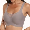 thumbnail image 4 of Riforla Plus Size Seamless Jelly Bra with No Underwire Bra and Sag Retraction Bra Womens Bras Grey XXXL, 4 of 9