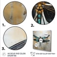 thumbnail image 3 of Designart "Elegant Green Dragonfly" Animals Framed Wall Art Decor - Modern Green Dragonfly Hallway Framed Wall Art Decor, 3 of 6