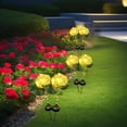 thumbnail image 4 of Gmogad Solar Powered Outdoor Garden Lights with Auto On/Off, Waterproof 26.77in Ground Lamp for Patio Lawn Yard Pathway Decoration, 8-12H Sunlight Charging, 4 of 7