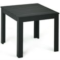 thumbnail image 5 of Gymax Wooden Square Side End Table Patio Coffee Bistro Table Indoor Outdoor Black, 5 of 10