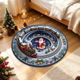 thumbnail image 4 of Cififendec Christmas Round Area Rug, 31.5", Large 3D Visual Illusion Floor Mat with Santa Print Non Slip Base for Fireplace Side Festive Floor Styling, 4 of 6