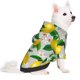 thumbnail image 2 of Fotbe Lemon Seamless Pattern Oil Painting Effect Sudadera con Estampado para Perros Pequeños – Suéter con Capucha para Mascotas, Tela Suave de Forro Polar con Bolsillo-X-Small, 2 of 7