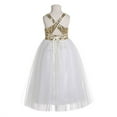 thumbnail image 2 of Ekidsbridal Cross Straps A-Line Tulle Flower Girl Dresses Baptism Communion Christening Gown for Toddlers 173 10, 2 of 6
