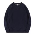 thumbnail image 2 of pstuiky camisa de manga larga para hombre, Sudadera con capucha de cuello redondo para hombre, color liso, holgada, informal, de manga larga, con cuello redondo camisetas de hombre l, 2 of 3